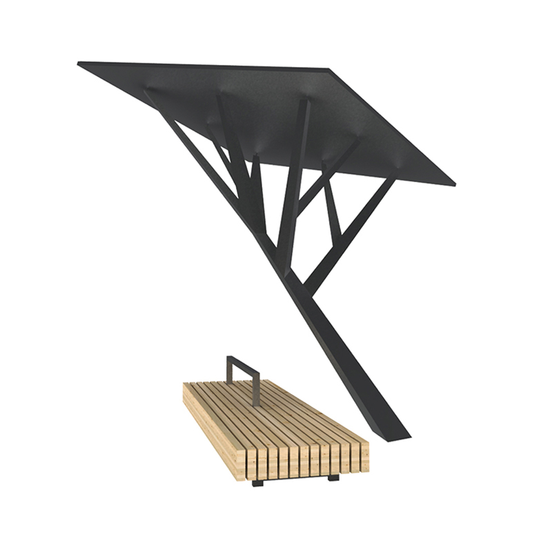 DDK-ST2000 Solar Tree พร้อมม้านั่งยาว